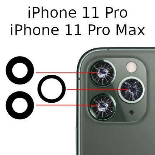 Apple iPhone 11 Pro (Max) Σετ γνήσιο τζάμι τζαμάκι κάμερας