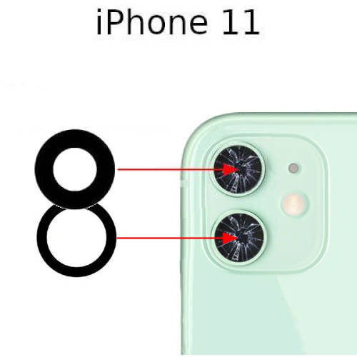 Apple iPhone 11 Σετ τζάμια κάμερας