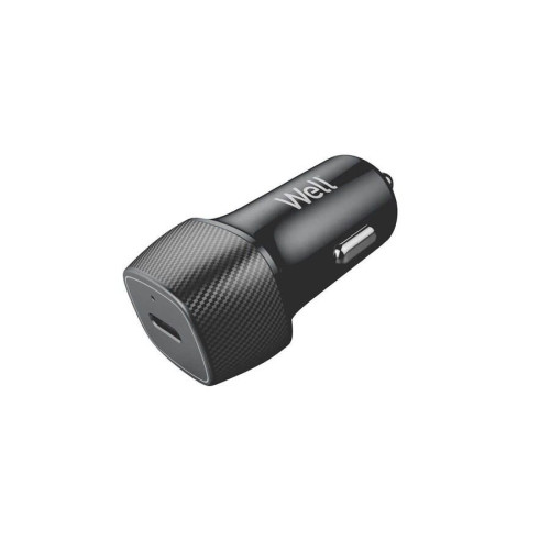 Universal USB-C Car Charger 20W Μαύρος Well PSUP-USB-CPD120BK-WL