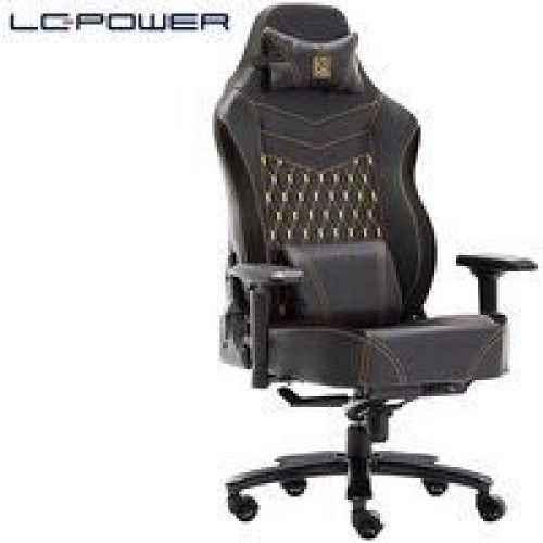 Gaming Chair LC POWER BLACK / YELLOW XL SIZE