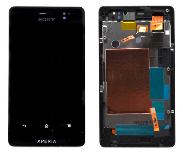 Γνήσια Οθόνη & Μηχανισμός Αφής Sony Xperia Go Μαύρο 1264-8191