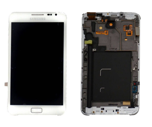 Γνήσια Οθόνη & Μηχανισμός Αφής Samsung N7000/i9220 Galaxy Note Λευκό GH97-12948B