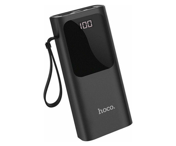 Power Bank Hoco J41 Pro Mobi 10000mAh PD3.0+QC3.0 με USB-A  22.5W, USB-C 20W και Οθόνη Μαύρο