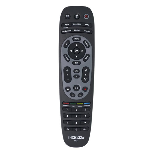 Remote Control Noozy RC7 for Nova Decoder Box Ready to Use Without Set Up