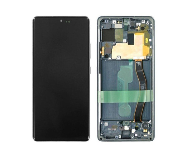 Γνήσια Οθόνη & Μηχανισμός Αφής Samsung SM-G770F Galaxy S10 Lite Μαύρο GH82-21672A