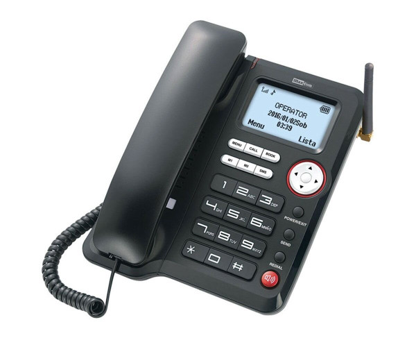 Σταθερό Τηλέφωνο Maxcom Comfort MM29D Μαύρο με Λειτουργία Κινητού Τηλεφώνου