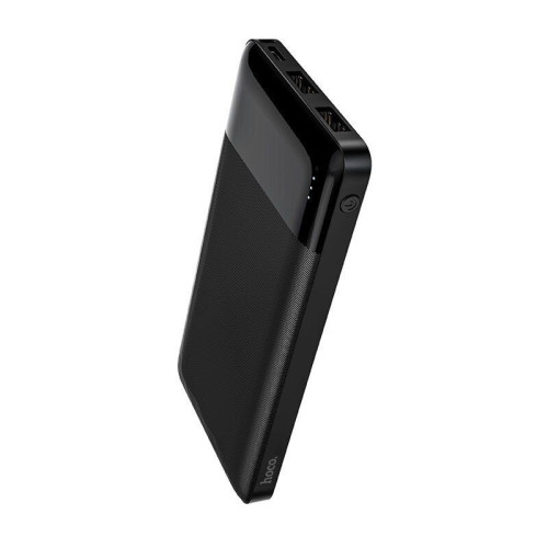 Power Bank Hoco J72 Easy 10000mAh with 2x USB-A and Illuminated Battery Indicator Black