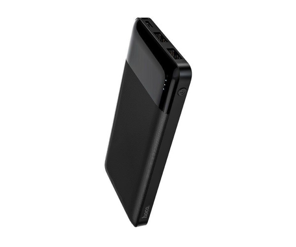 Power Bank Hoco J72 Easy 10000mAh με 2x USB-A και Φωτιζόμενη Ένδειξη Μπαταρίας  Μαύρο