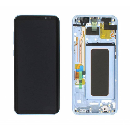 Γνήσια Οθόνη & Μηχανισμός Αφής Samsung SM-G955F Galaxy S8+ Μπλέ GH97-20470D, GH97-20564D