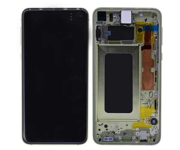 Γνήσια Οθόνη & Μηχανισμός Αφής Samsung SM-G970F Galaxy S10e Κίτρινο GH82-18852G