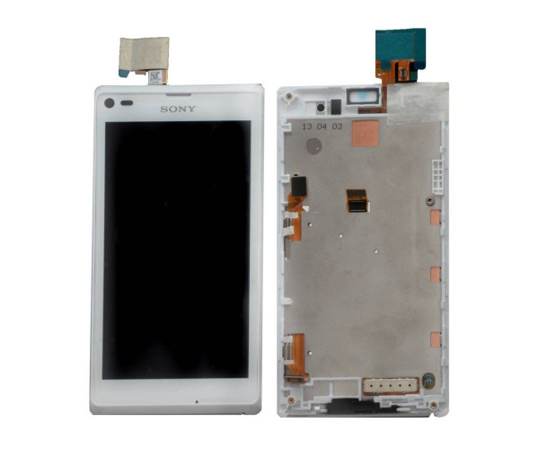 Γνήσια Οθόνη & Μηχανισμός Αφής Sony Xperia L Λευκό 78P5320002N