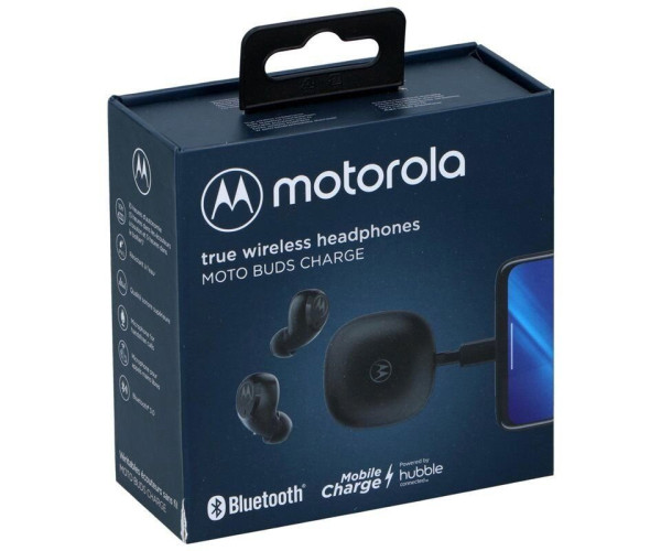 Bluetooth Hands Free Motorola Motobuds SH067 In-ear IPX5 με USB-C Μαύρο Συμβατά με Alexa, Siri και Google Assistant