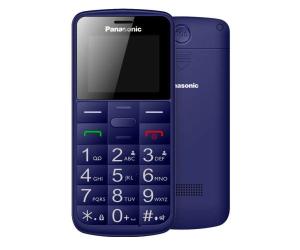 Panasonic KX-TU110EXC (Dual SIM) Μπλε 1.77" Easy Phone με πλήκτρο SOS, Bluetooth και Μεγάλα Γράμματα