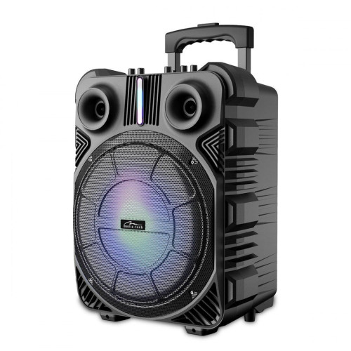 Wireless Bluetooth Speaker Media-Tech Boombox Trolley BT MT3169 50W with FM, 3.5mm, Micro SD, USB, Karaoke Function and Remote Controler Black