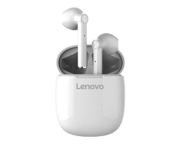 True Wireless Bluetooth Lenovo HT30 V.5.0 Λευκά με Πλήκτρο Αφής και Εύκολη Σύνδεση