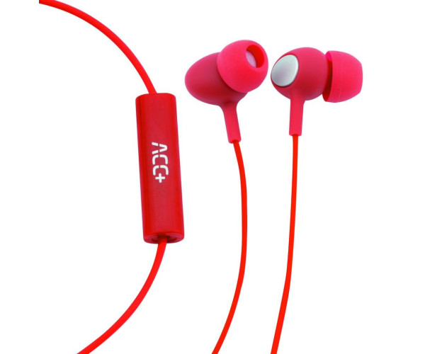 Hands Free Maxcom Soul 2 Stereo Earphones 3.5mm Κόκκινα με Μικρόφωνο και Πλήκτρο Απάντησης/Σίγασης