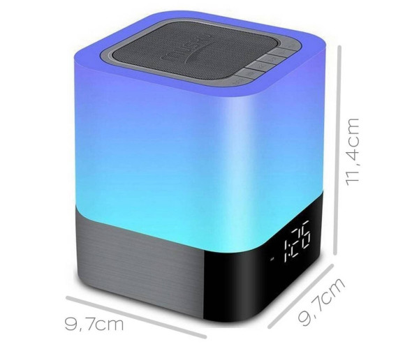 Φορητό Ηχείο Bluetooth Musky DY28 Plus 5W με Διάφ. Χρωματ Οθόνη Ξυπνητήρι Αισθ. Αφής Ενσωματωμένο Μικρόφωνο και USB