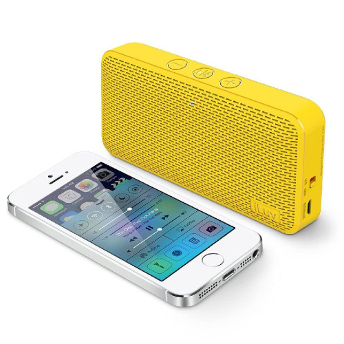 Portable Slim Bluetooth Speaker iLuv Aud Mini Yellow