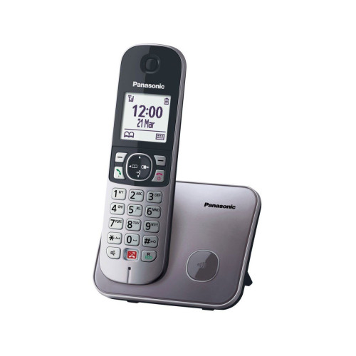Dect/Gap Panasonic KX-TG6851GRM with Large White and Speaker Phone Gray