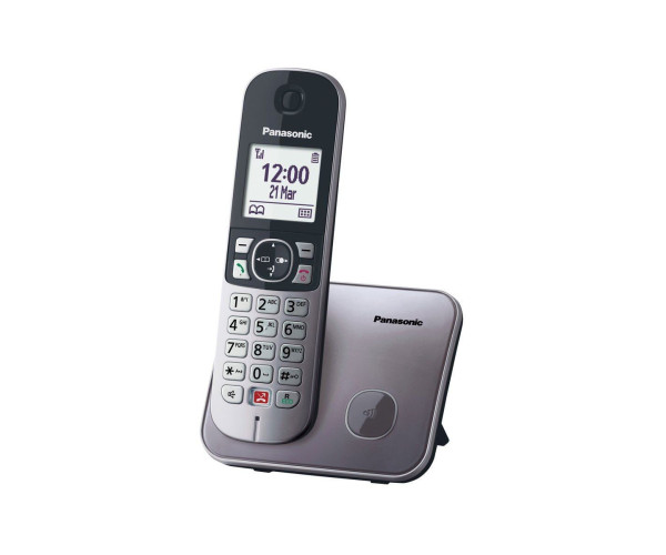 Ασύρματο Ψηφιακό Τηλέφωνο Panasonic KX-TG6851GRM με Μεγάλη Οθόνη και Ανοιχτή Ακρόαση Γκρί