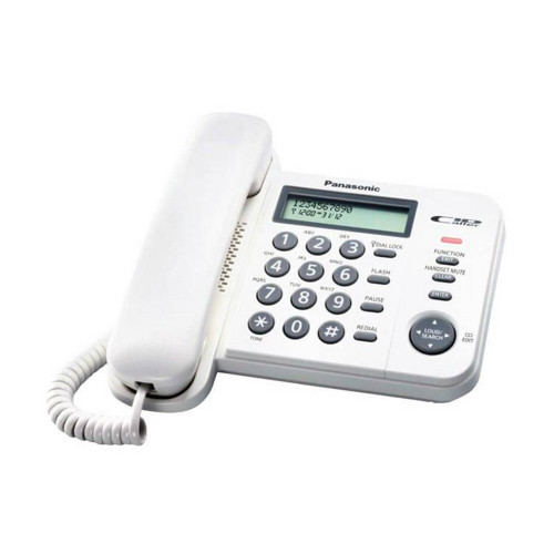 Σταθερό Ψηφιακό Τηλέφωνο Panasonic KX-TS580EX2W Λευκό με Ανοιχτή Συνομιλία