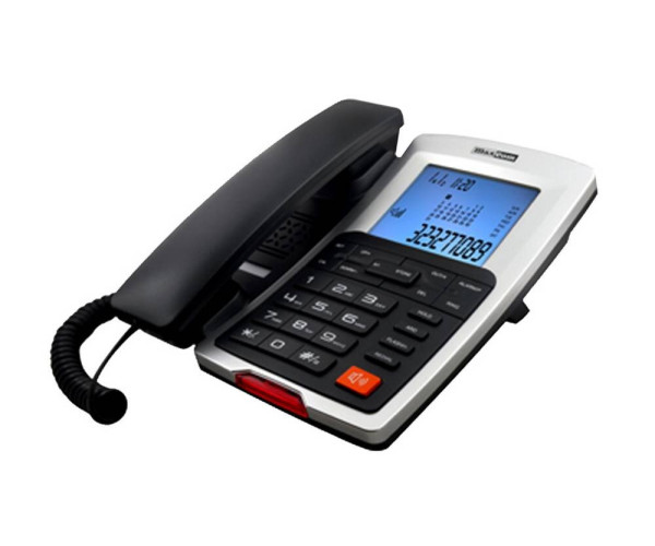 Σταθερό Ψηφιακό Τηλέφωνο Maxcom KXT709 Γκρί - Ασημί με Οθόνη, Ανοιχτή Ακρόαση και Ένδειξη Εισερχόμενης Κλήσης Led