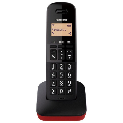Dect/Gap Panasonic KX-TGB610GRR Black-Red with Call Block Button