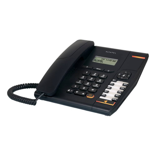 Σταθερό Ψηφιακό Τηλέφωνο Alcatel T580 Μαύρο, με Οθόνη, Ανοιχτή Ακρόαση και Υποδοχή Σύνδεσης Ακουστικού Κεφαλής (RJ9)