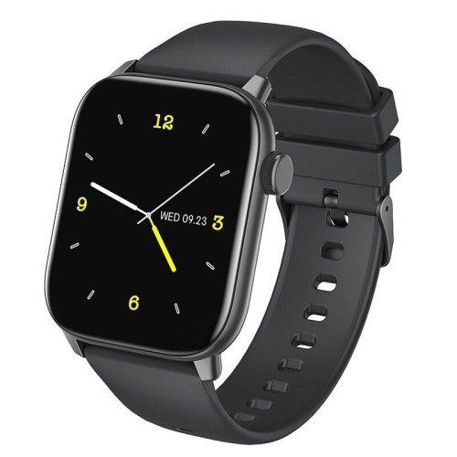 Smartwatch Hoco Y3 IP68 IPS Screen 1.69" 2.5D Glass 220mAh Bluettoth V5.0 Silicon Band Μαύρο