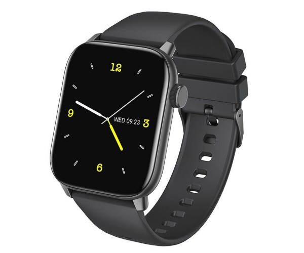Smartwatch Hoco Y3 IP68 IPS Screen 1.69" 2.5D Glass 220mAh Bluettoth V5.0 Silicon Band Μαύρο