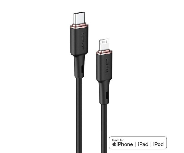 Καλώδιο σύνδεσης Acefast C2-01 USB-C σε Lightning 3A 30W Apple Certified MFI 1.2m Μαύρο