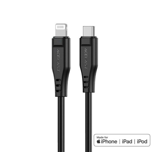 Καλώδιο σύνδεσης Acefast C3-01 USB-C σε Lightning Braided 3A 30W Apple Certified MFI 1.2m Μαύρο