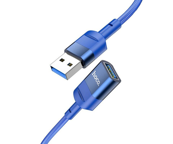 Καλώδιο Προέκτασης Hoco U107 USB Αρσενικό σε USB 3.0 Θηλυκό 3A 5Gbps OTG 1.2m Μπλε