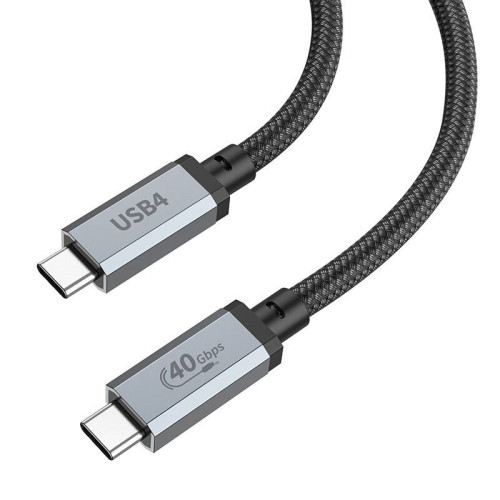 Καλώδιο Hoco US05 USB-C σε USB-C 4.0 4K 60Hz HD 40Gbps PD100W  20V/5A 1μ. Μαύρο