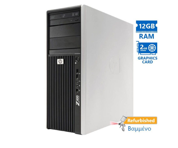 HP Z400 Tower Xeon W3690(6-Cores)/12GB DDR3/500GB/Nvidia 2GB/DVD/7P Grade A+ Workstation Refurbished