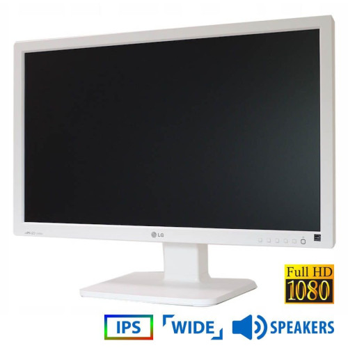 Used Monitor 24MB37PY IPS LED/LG/24"FHD/1920x1080/Wide/White/w/Speakers/D-SUB & DVI-D & USB HUB