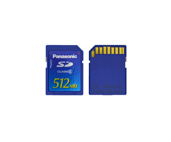 Κάρτα Μνήμης Panasonic SD 512MB Class 2