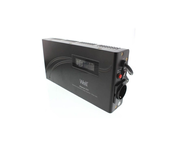 AVR-500VA Well ΨΗΦΙΑΚΟ SlimPower LCD Display Black AVR-REL-SLIMPOWER500-WL