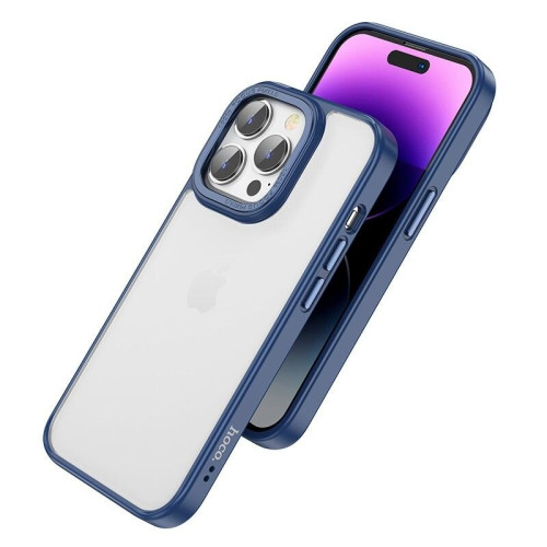 Θήκη Hoco Golden Shield Frosted Protective για Apple iPhone 14 Pro Max Μπλε