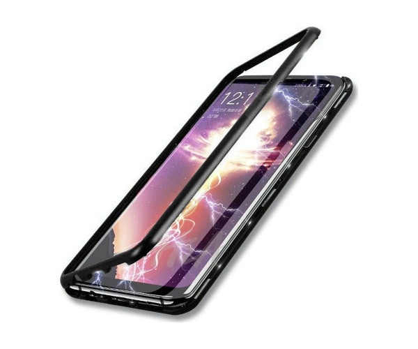 Θήκη Ancus 360 Full Cover Magnetic Metal για Apple iPhone 12 / iPhone 12 Pro Μαύρο