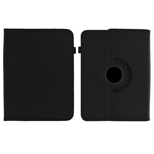 Θήκη Book Standing Rotation Ancus Universal για Tablet 8" Μαύρη με Ρυθμιζόμενους Γάντζους και Θήκη Pen