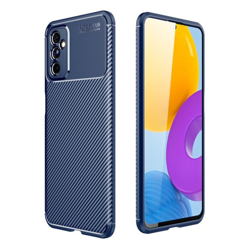 Θήκη Ancus AutoFocus Carbon Fiber για Samsung SM-M526 Galaxy M52 5G Μπλε