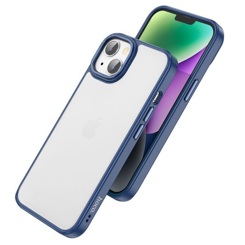 Θήκη Hoco Golden Shield Frosted Protective για Apple iPhone 14 Plus Μπλε