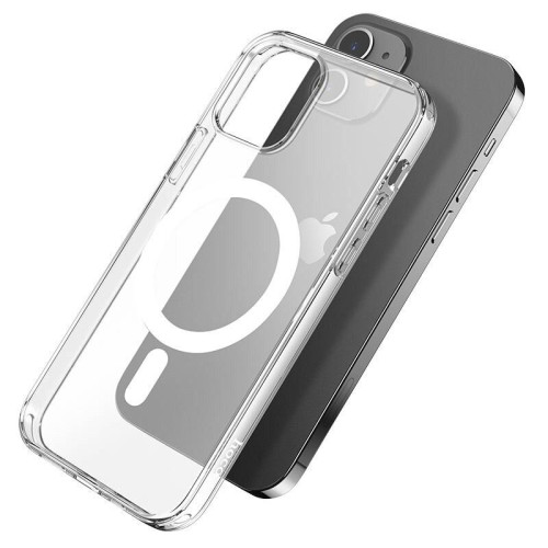 Θήκη TPU Hoco Magnetic Protective Wireless για Apple iPhone 12 Mini Διάφανη με Υποδοχή Ασύρματης Φόρτισης