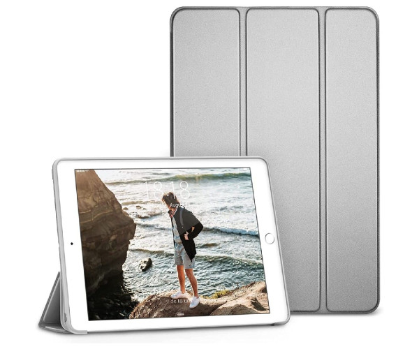 Θήκη Book Ancus Magnetic Three-fold for Apple iPad 7 2019/ iPad 8 (2020)/ iPad 9 2021 Γκρι