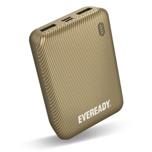 Power Bank Energizer Eveready Slim 10000mAh 2A with 2xUSB 2.0  and LED Battery Display Gold