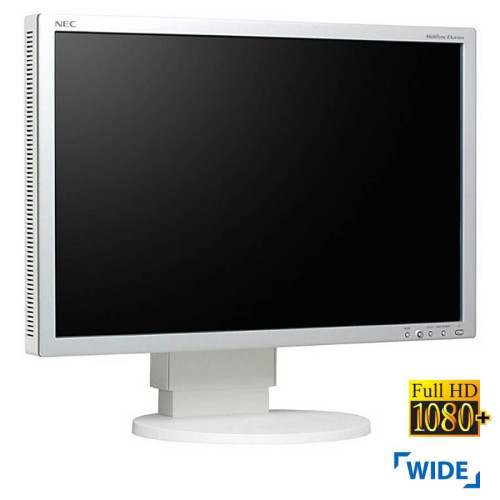 Used (A-) Monitor E241WM TFT/NEC/24"FHD/1920x1200/Wide/White/Grade A-/D-SUB & DVI-D