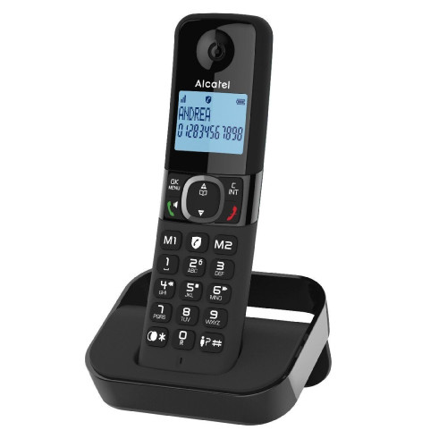 Alcatel F860 Cordless Digital Telephone with Open Listening and Call Barring Black