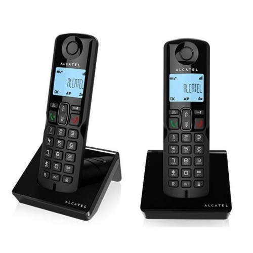 Alcatel S280 EWE DUO Cordless Digital Telephone with Open Listening and Call Barring Black