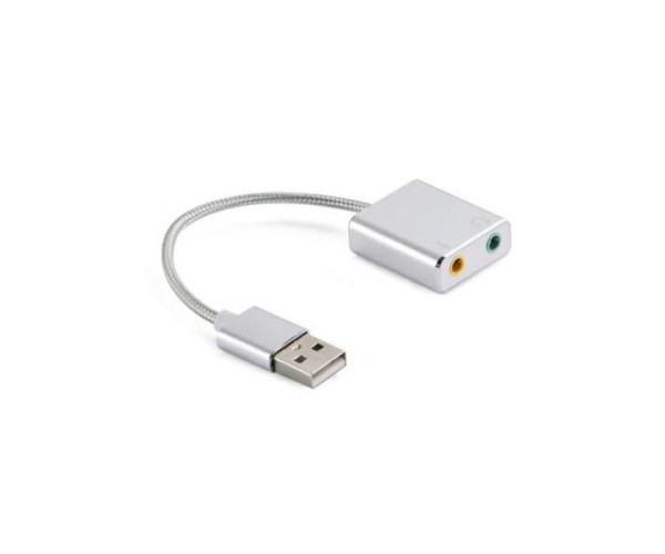 Εξωτερική κάρτα ήχου 7.1 USB to Jack 3.5mm AL1 για PC/MAC/Linux Well ADAPT-USB-ST7.1/AL1/0.1-W